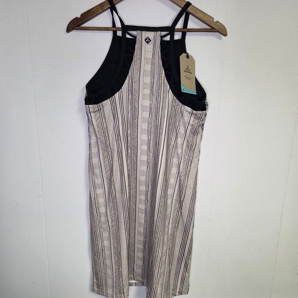 NWT prAna Mini Dress Ardor Pebble Samba Sleeveless Racerback Size Medium - Picture 2 of 6
